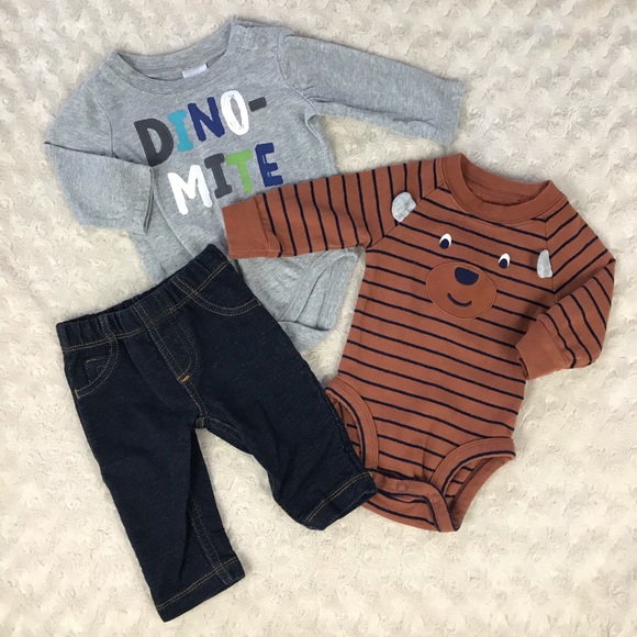 Gymboree Other - Carter’s Baby Boy Bundle Gymboree Dino-Mite 0-3M